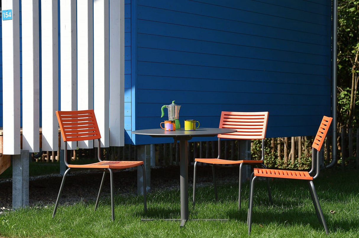 Schaffner Basel table repas rabattable Ø80cm