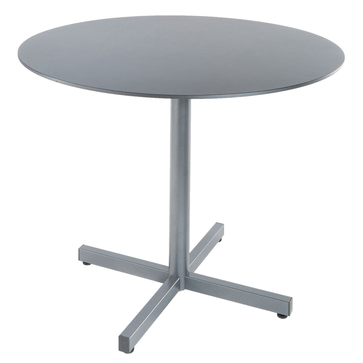 Schaffner Basel table repas rabattable Ø90cm Gris argent 78 Gris Argent 78