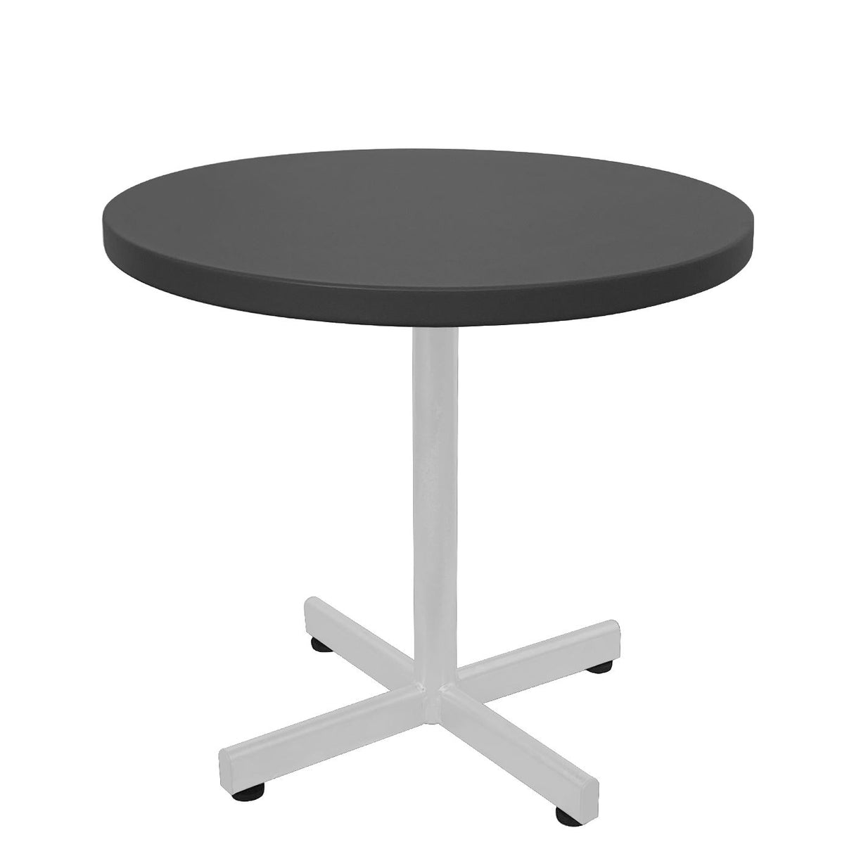 Schaffner Basic Table d'appoint rabattable Ø54cm h:50cm Blanc 90 Anthracite 77