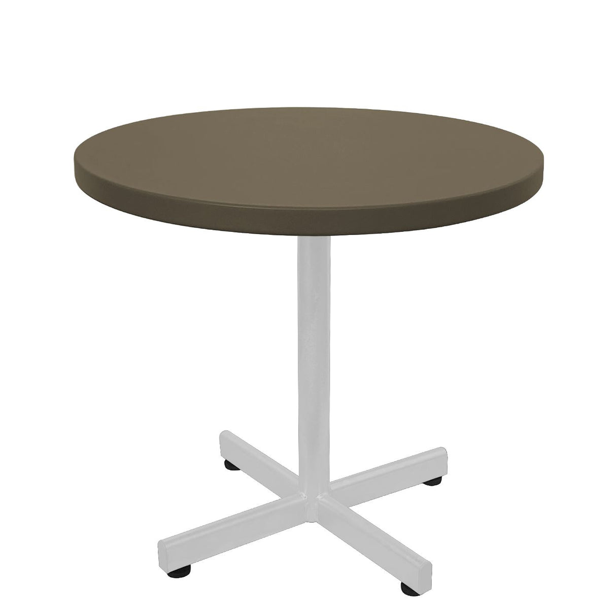 Schaffner Basic Table d'appoint rabattable Ø54cm h:50cm Blanc 90 Champagne 85
