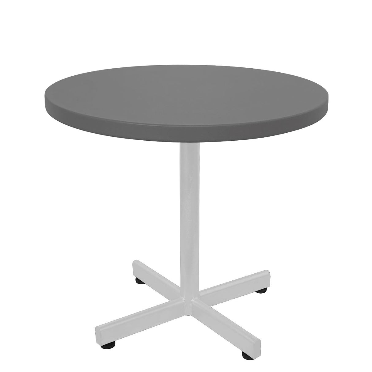 Schaffner Basic Table d'appoint rabattable Ø54cm h:50cm Blanc 90 Graphite 73