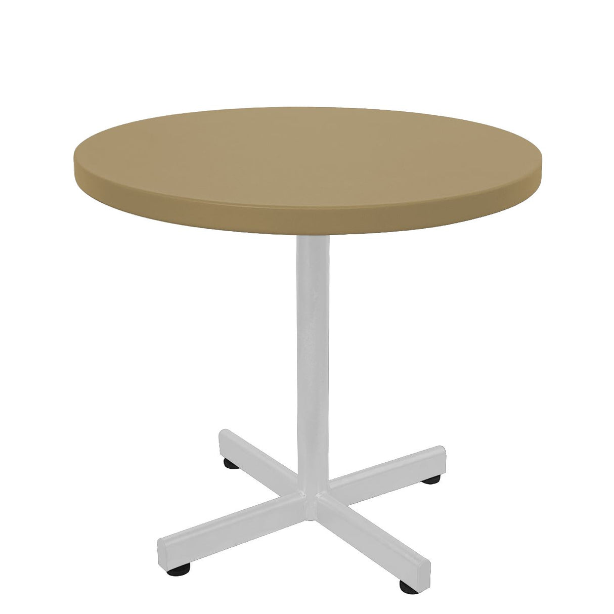Schaffner Basic Table d'appoint rabattable Ø54cm h:50cm Blanc 90 Marron Pastel 83