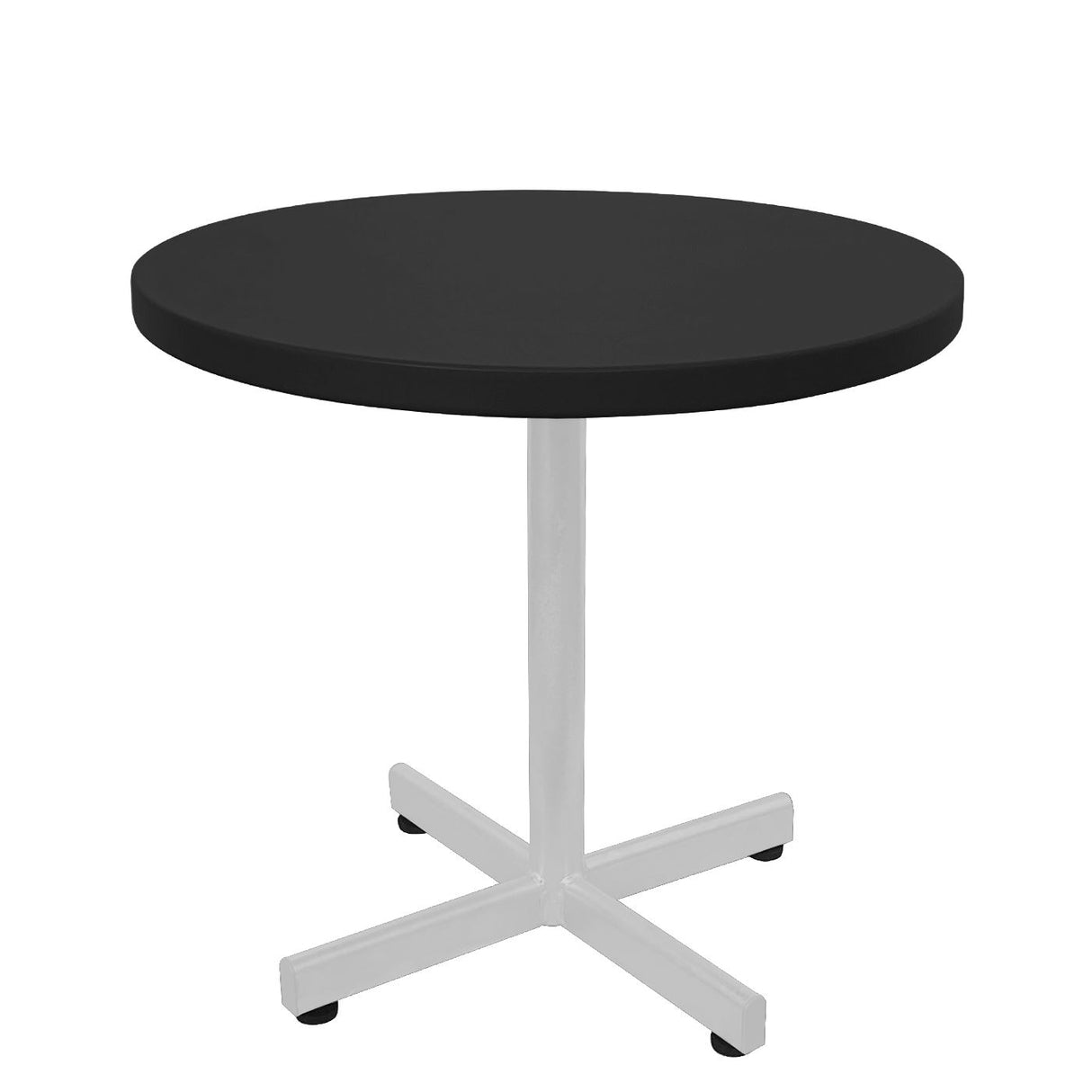 Schaffner Basic Table d'appoint rabattable Ø54cm h:50cm Blanc 90 Noir 91