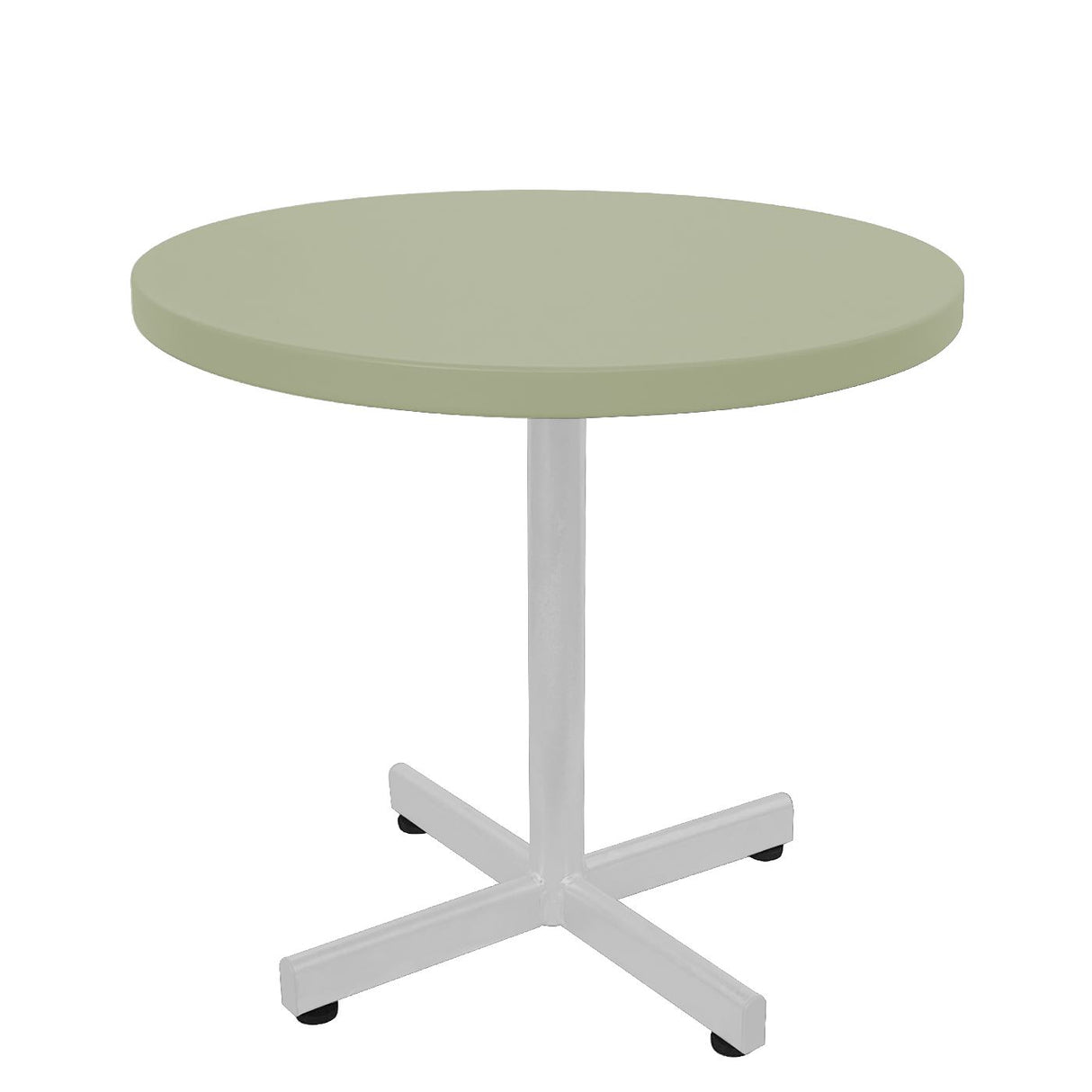 Schaffner Basic Table d'appoint rabattable Ø54cm h:50cm Blanc 90 Vert Pastel 64