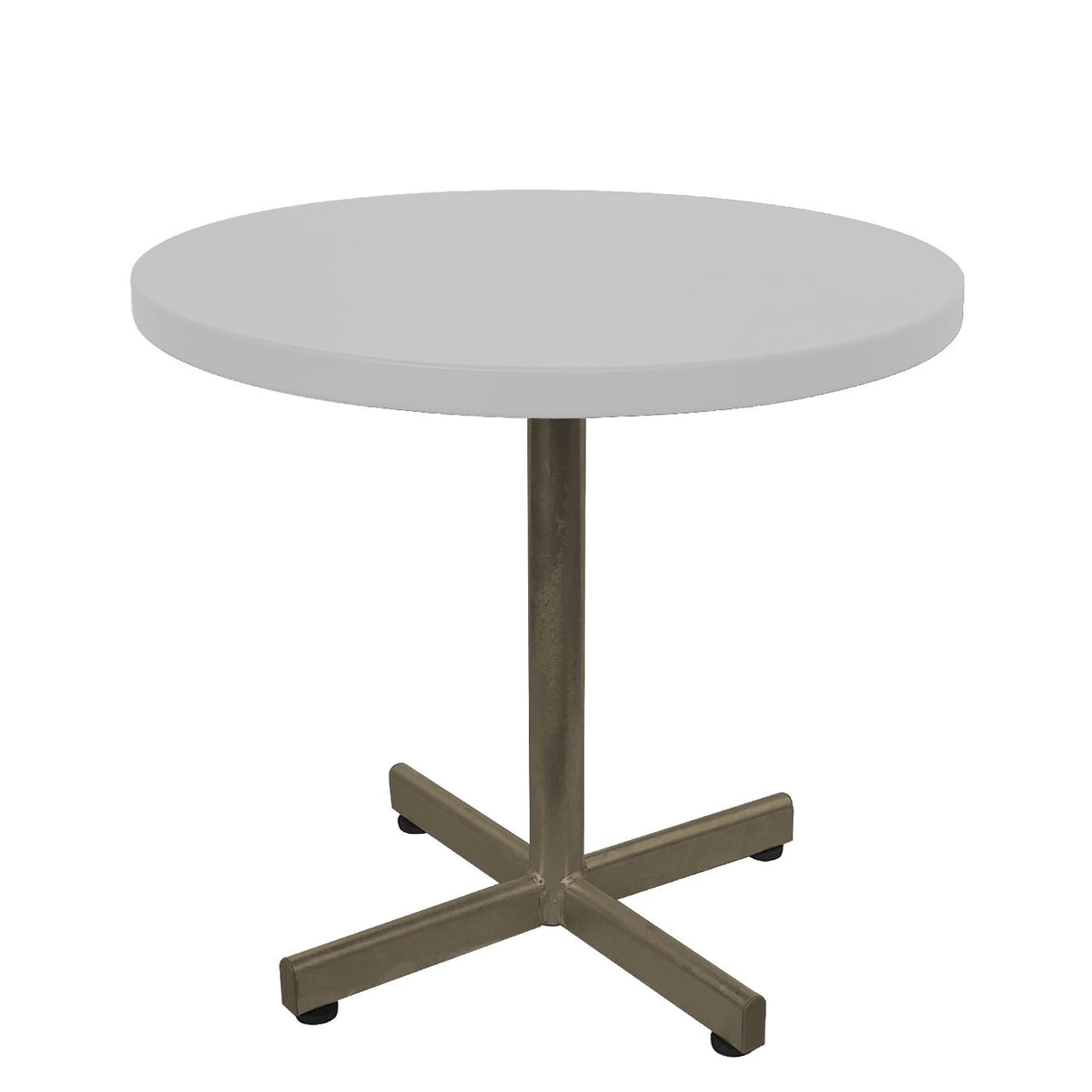 Schaffner Basic Table d'appoint rabattable Ø54cm h:50cm Champagne 85 Blanc 90