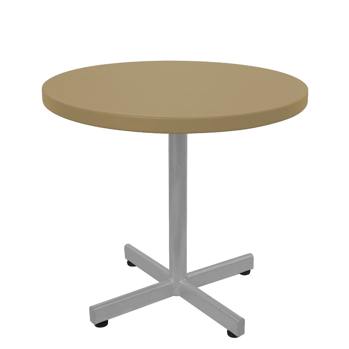 Schaffner Basic Table d'appoint rabattable Ø54cm h:50cm Gris Argent 78 Marron Pastel 83