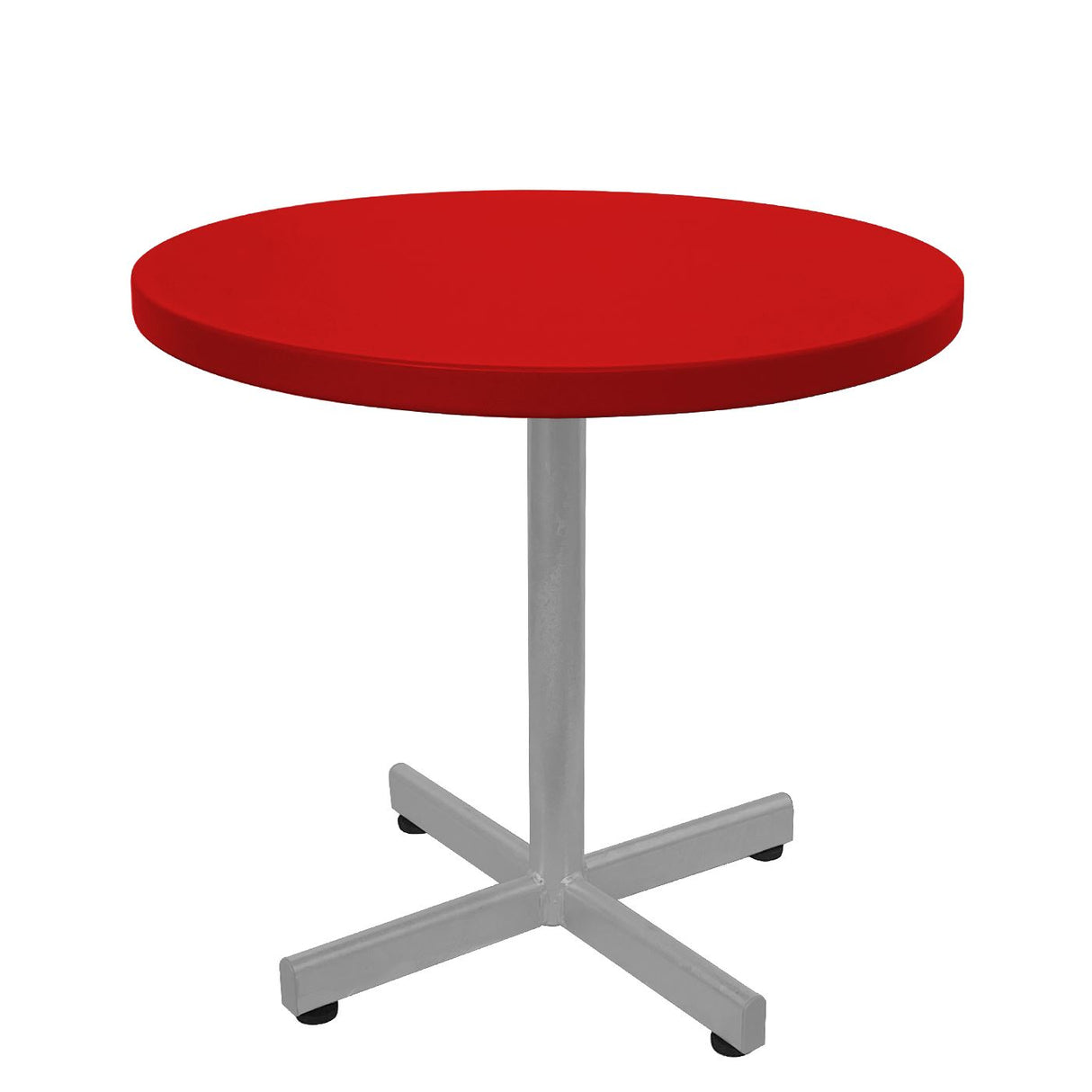 Schaffner Basic Table d'appoint rabattable Ø54cm h:50cm Gris Argent 78 Rouge 30
