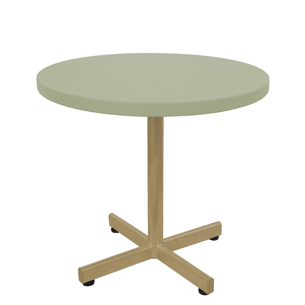 Schaffner Basic Table d'appoint rabattable Ø54cm h:50cm Marron Pastel 83 Vert Pastel 64