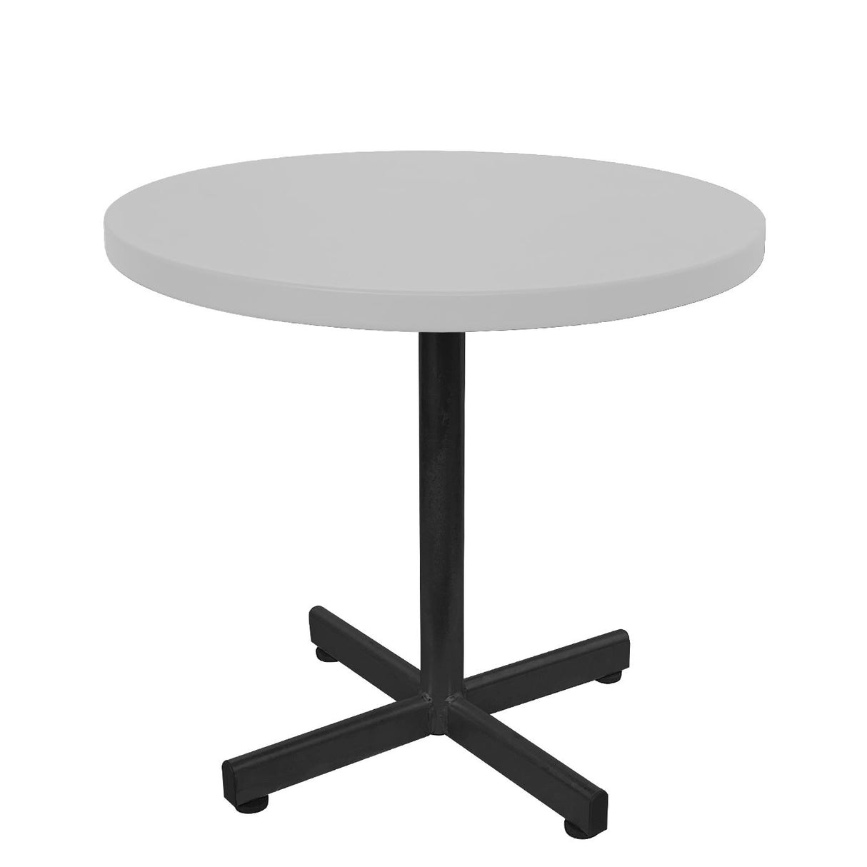 Schaffner Basic Table d'appoint rabattable Ø54cm h:50cm Noir 91 Blanc 90