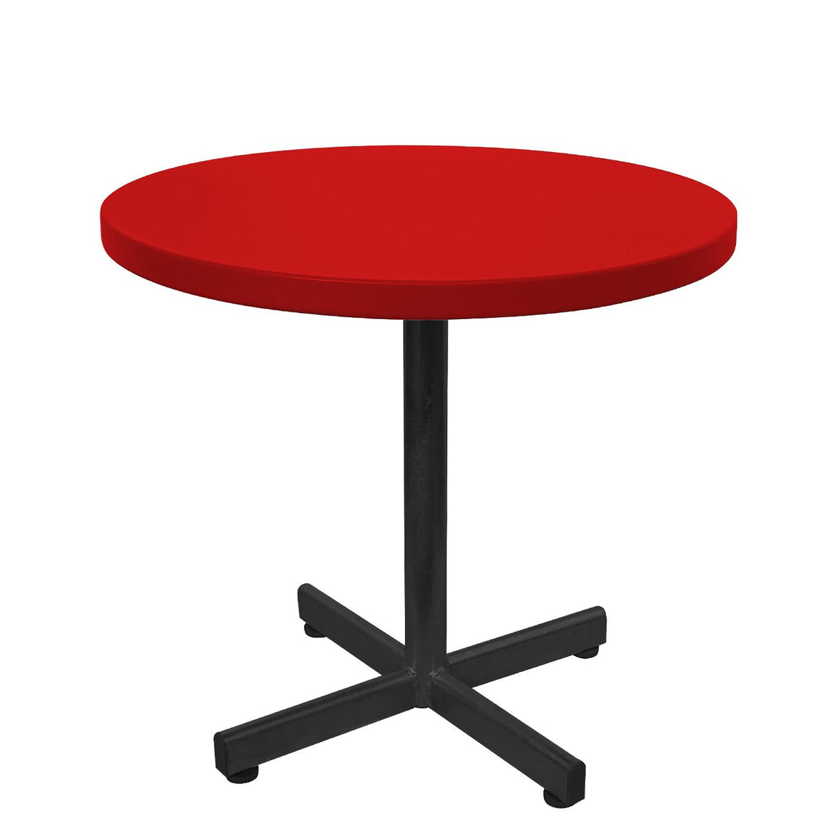 Schaffner Basic Table d'appoint rabattable Ø54cm h:50cm Noir 91 Rouge 30
