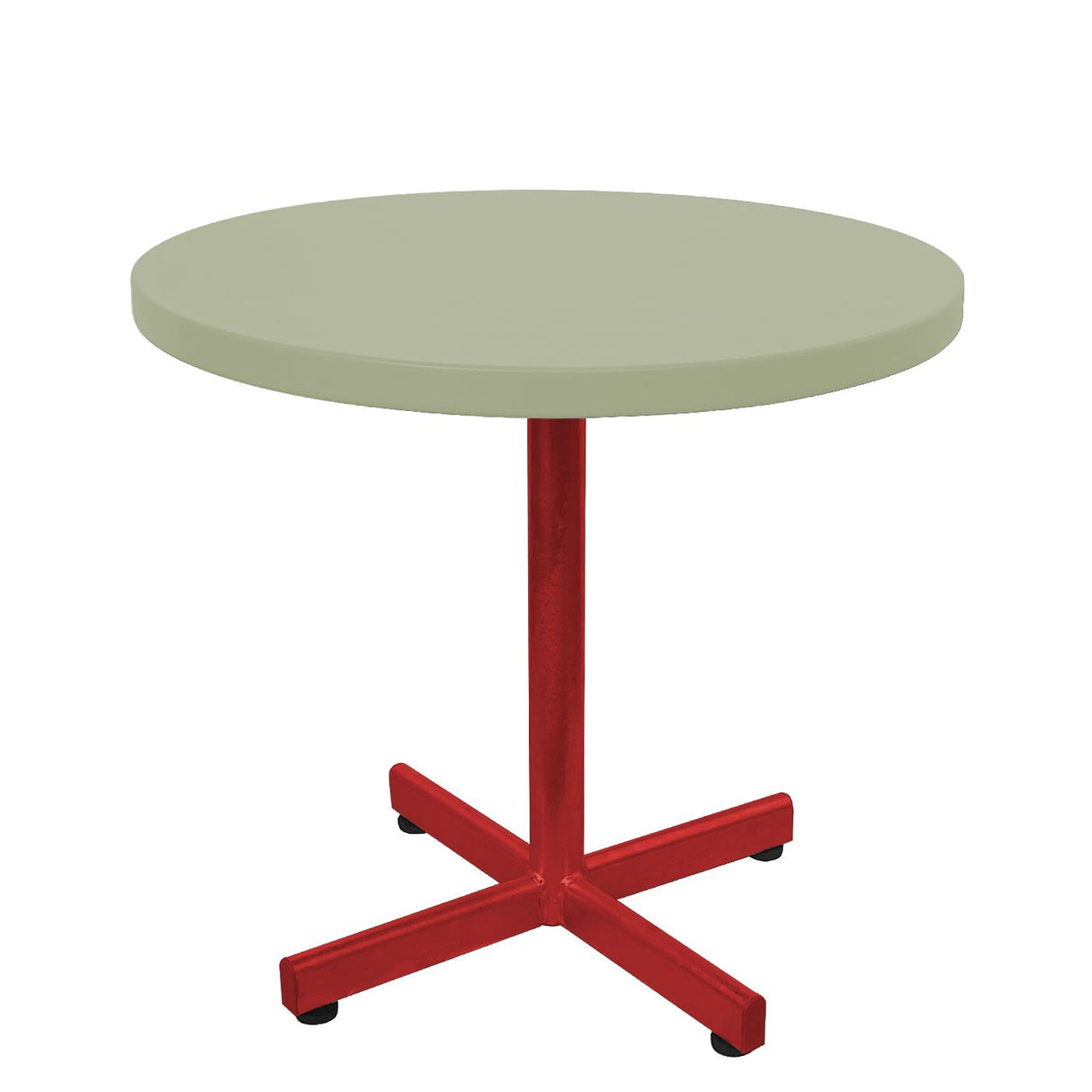 Schaffner Basic Table d'appoint rabattable Ø54cm h:50cm Rouge 30 Vert Pastel 64