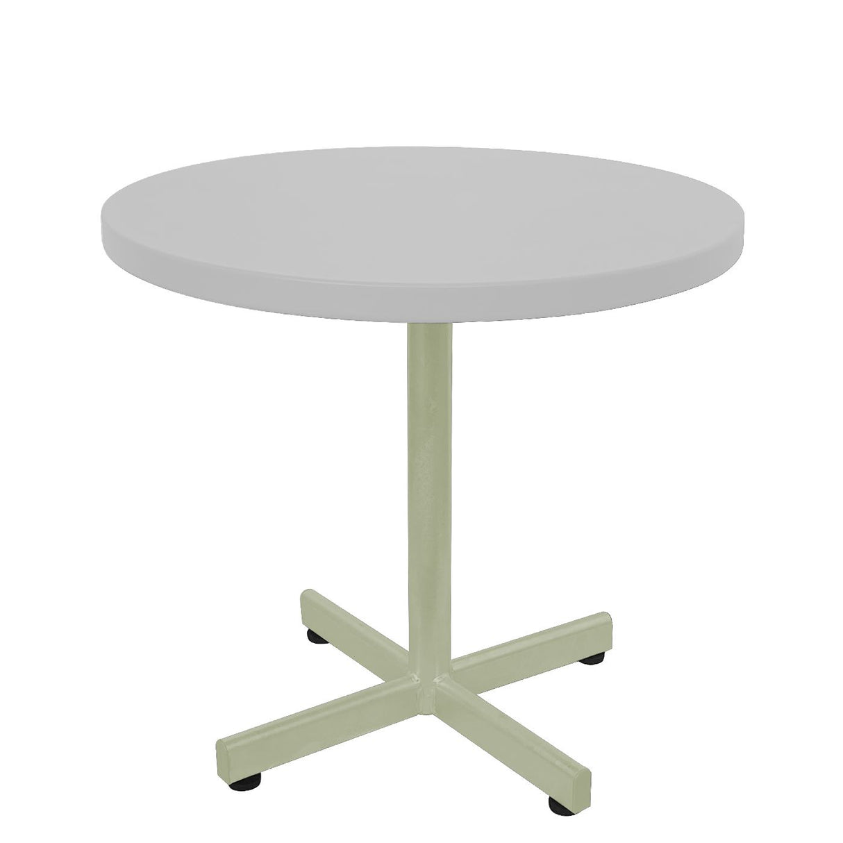 Schaffner Basic Table d'appoint rabattable Ø54cm h:50cm Vert Pastel 64 Blanc 90