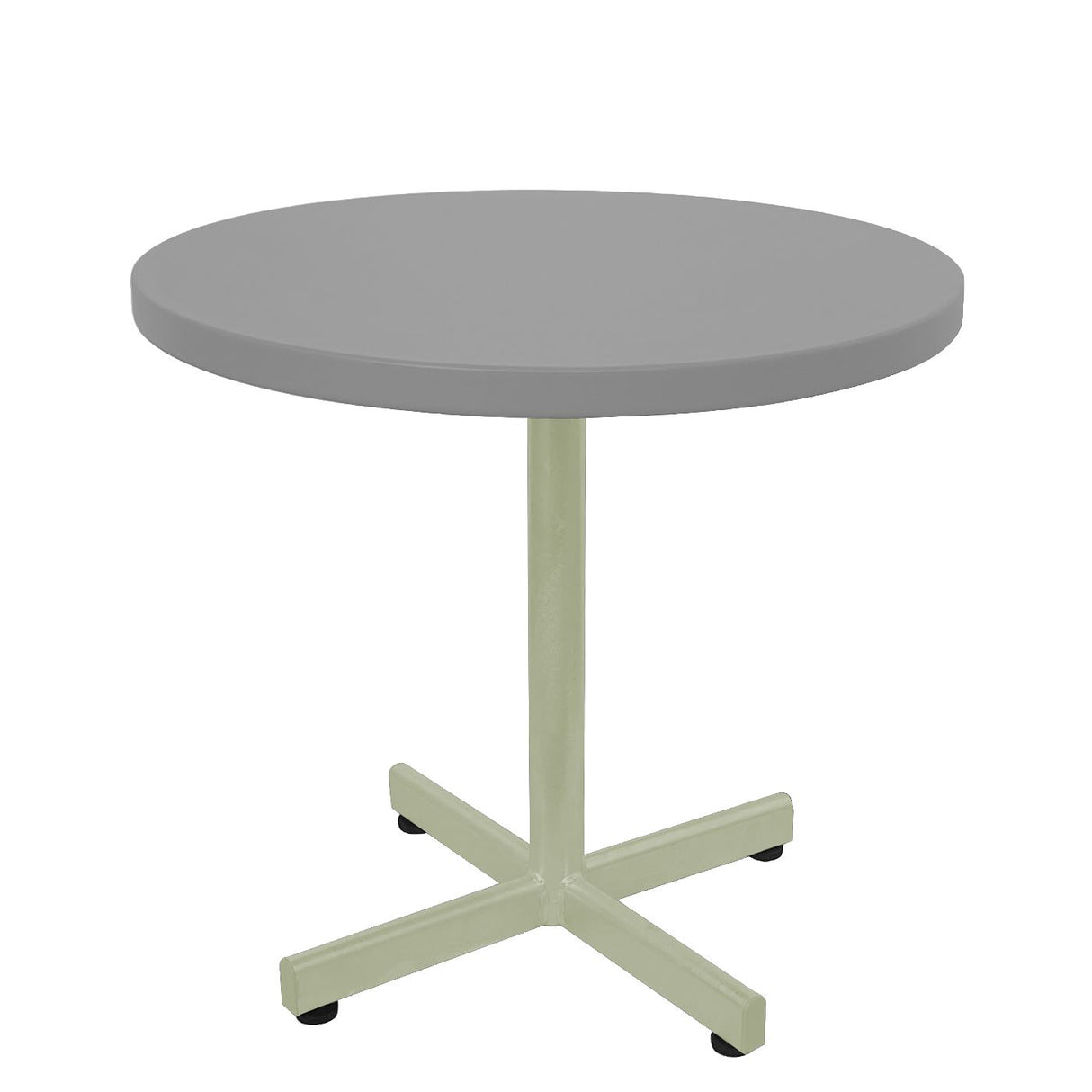 Schaffner Basic Table d'appoint rabattable Ø54cm h:50cm Vert Pastel 64 Gris Argent 78