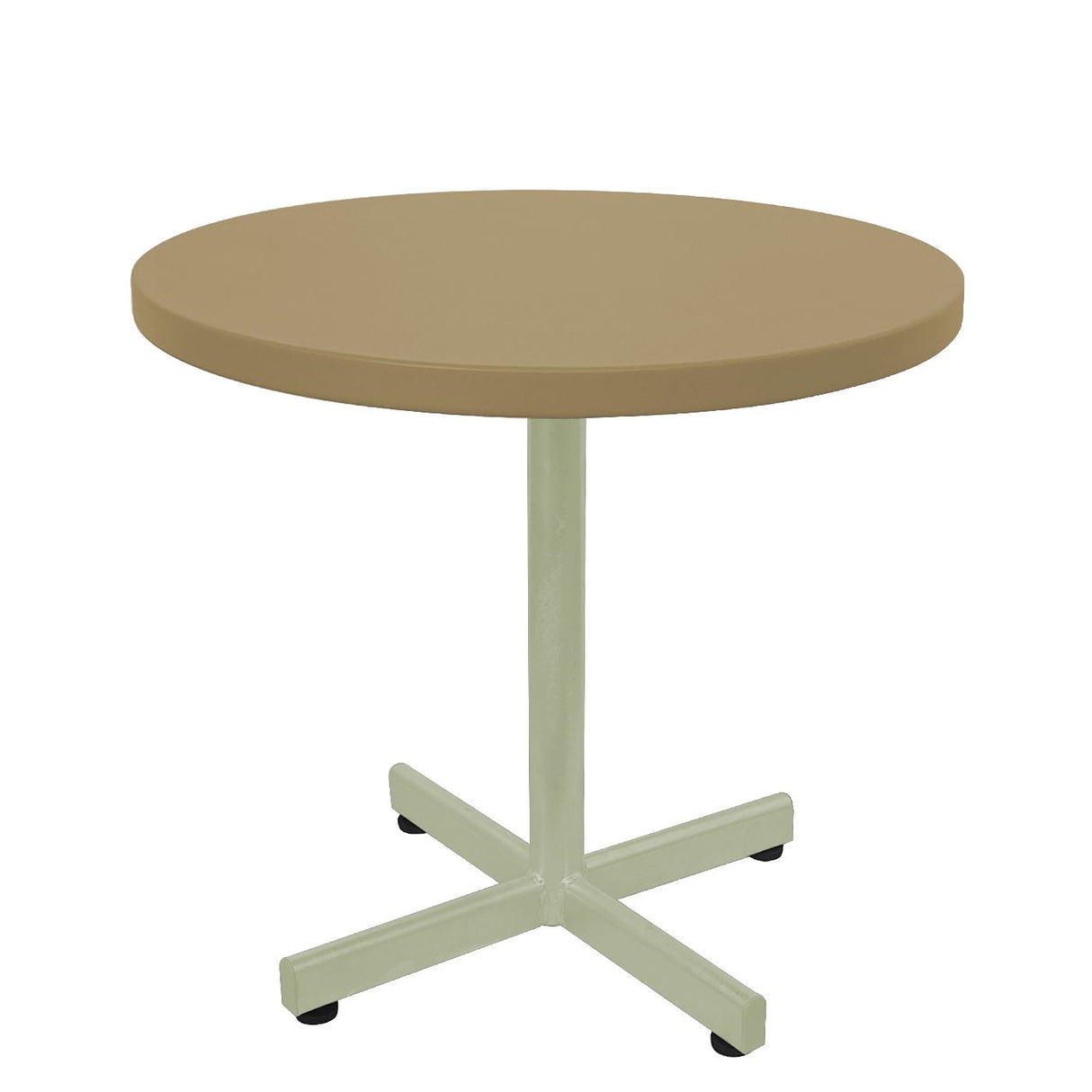 Schaffner Basic Table d'appoint rabattable Ø54cm h:50cm Vert Pastel 64 Marron Pastel 83