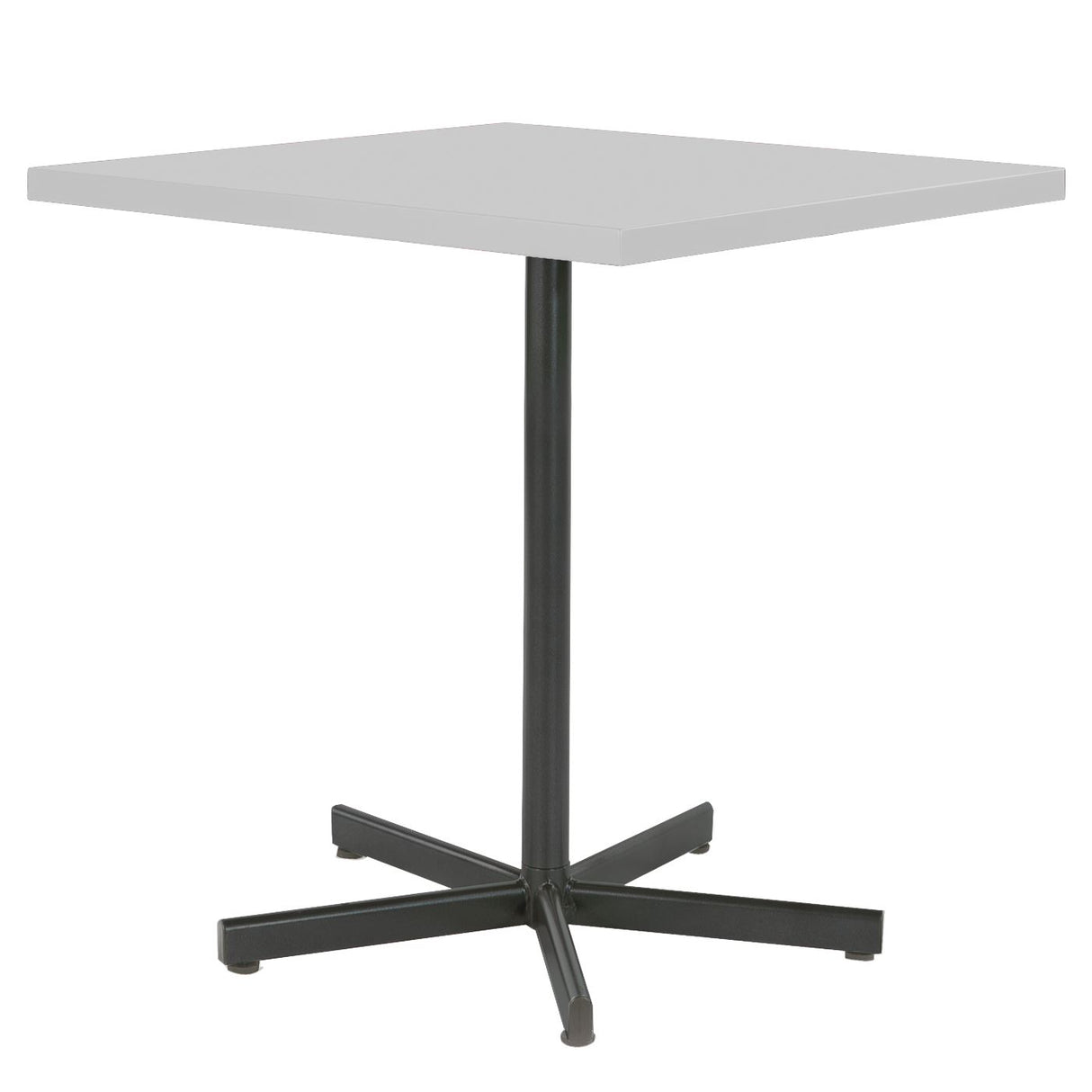 Schaffner Basic Table repas rabattable 70x70cm Anthracite 77 Blanc 90