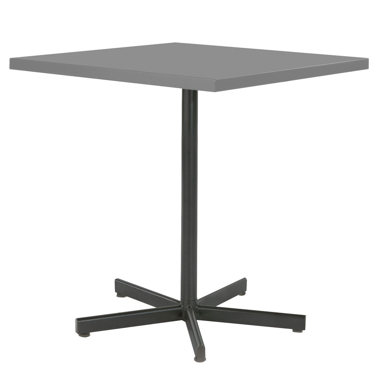 Schaffner Basic Table repas rabattable 70x70cm Anthracite 77 Gris Argent 78