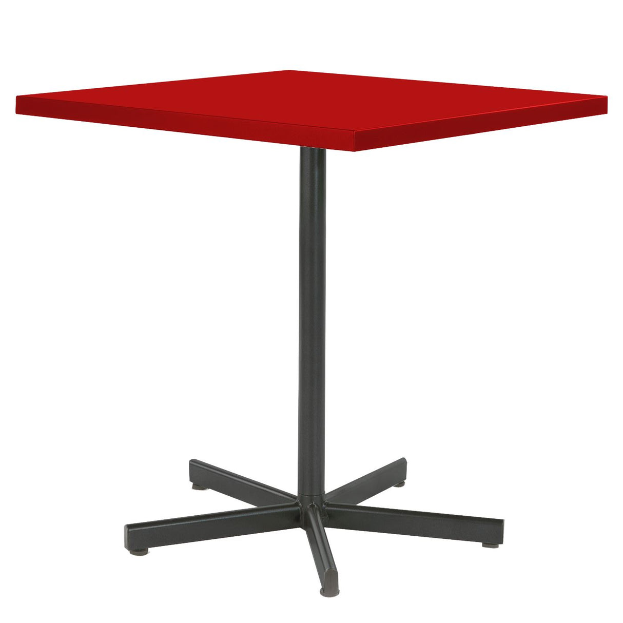 Schaffner Basic Table repas rabattable 70x70cm Anthracite 77 Rouge 30