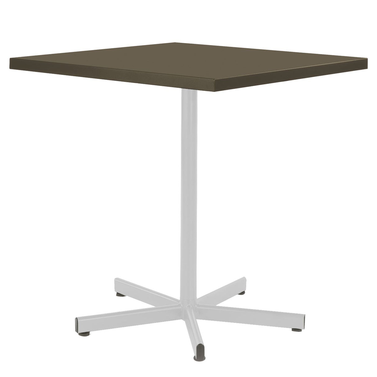 Schaffner Basic Table repas rabattable 70x70cm Blanc 90 Champagne 85