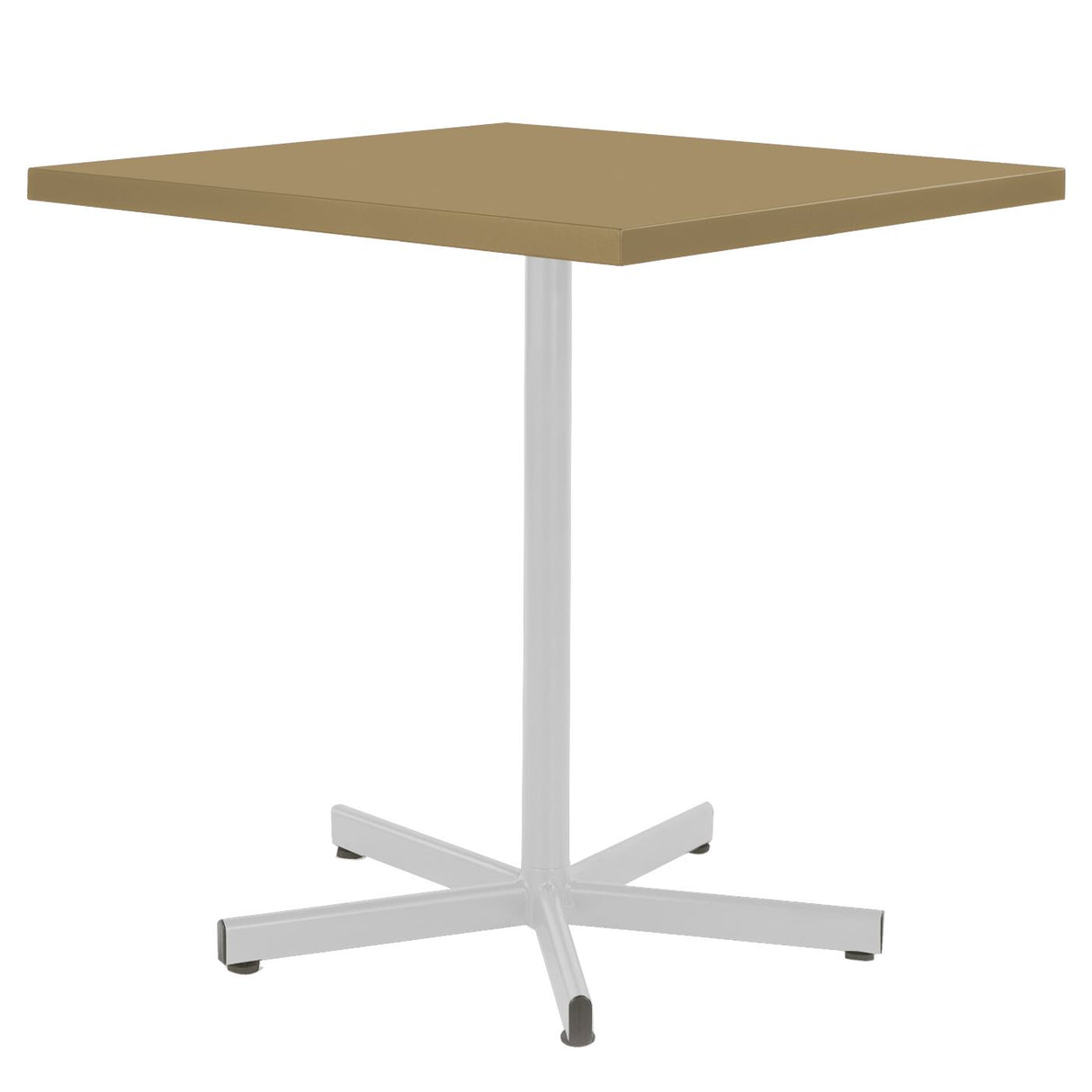 Schaffner Basic Table repas rabattable 70x70cm Blanc 90 Marron Pastel 83