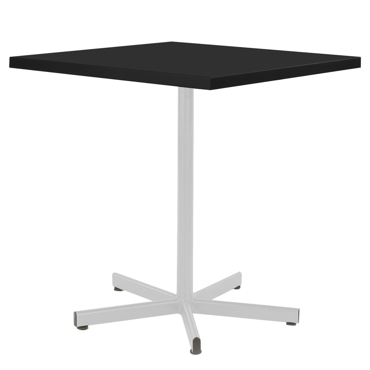 Schaffner Basic Table repas rabattable 70x70cm Blanc 90 Noir 91