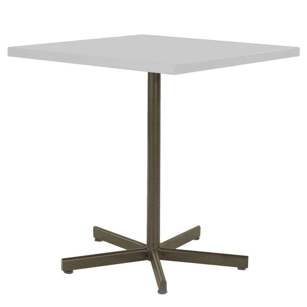 Schaffner Basic Table repas rabattable 70x70cm Champagne 85 Blanc 90