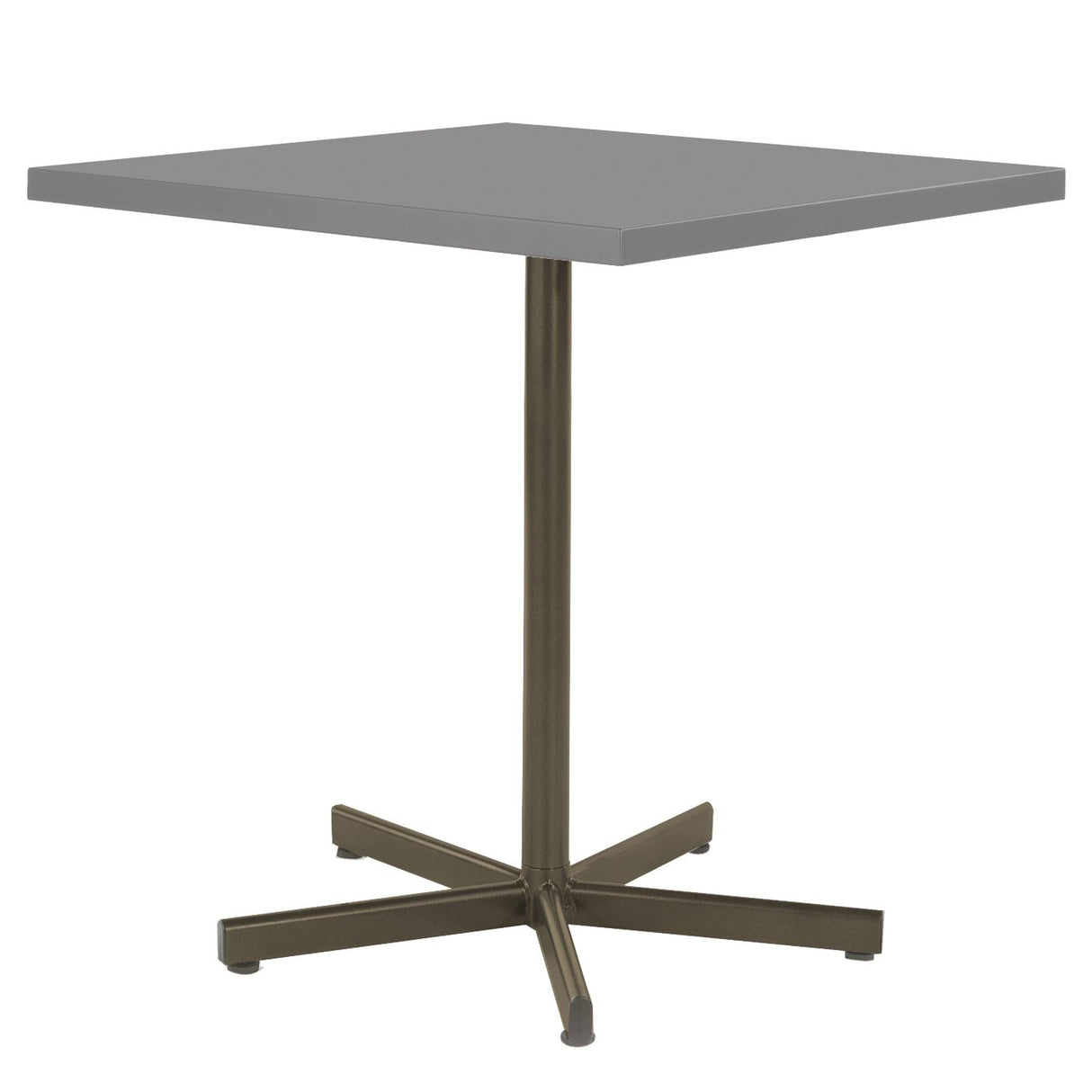 Schaffner Basic Table repas rabattable 70x70cm Champagne 85 Gris Argent 78