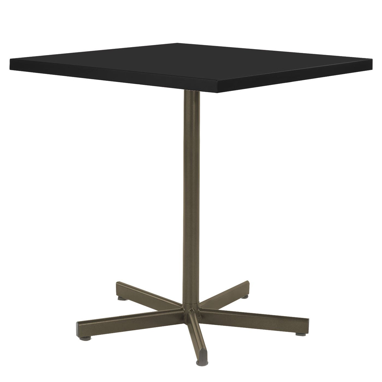 Schaffner Basic Table repas rabattable 70x70cm Champagne 85 Noir 91