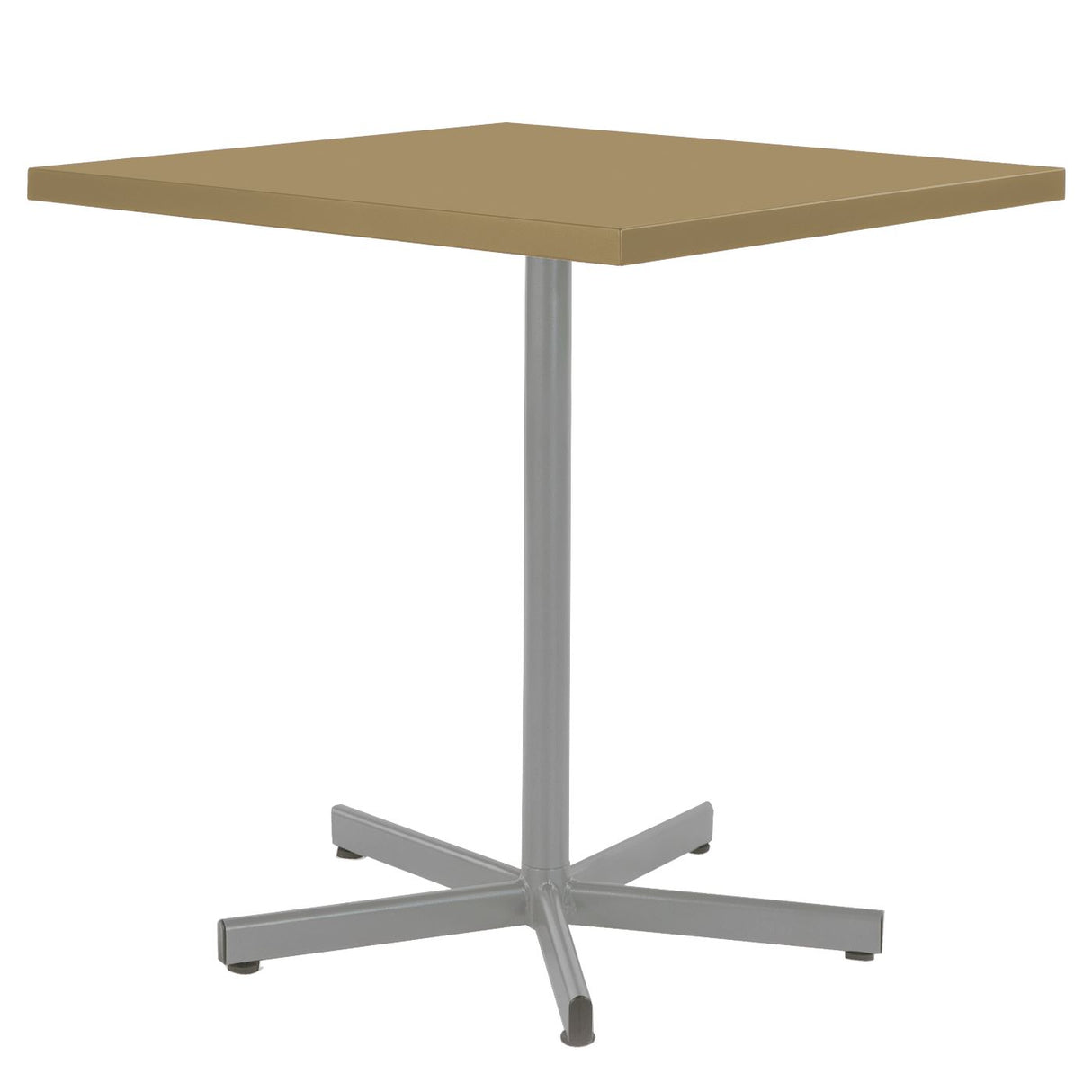 Schaffner Basic Table repas rabattable 70x70cm Gris Argent 78 Marron Pastel 83