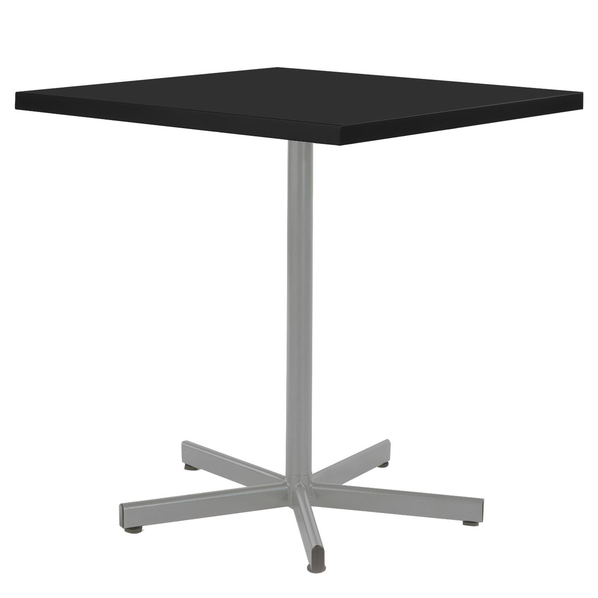 Schaffner Basic Table repas rabattable 70x70cm Gris Argent 78 Noir 91