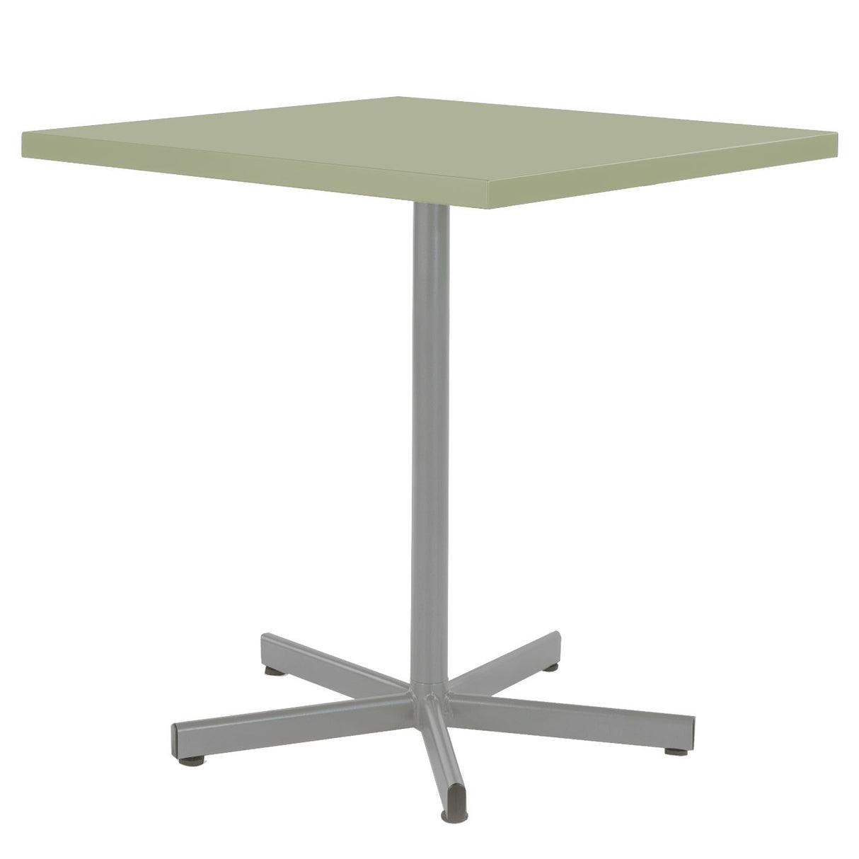 Schaffner Basic Table repas rabattable 70x70cm Gris Argent 78 Vert Pastel 64
