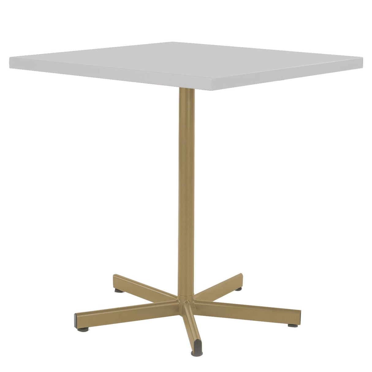 Schaffner Basic Table repas rabattable 70x70cm Marron Pastel 83 Blanc 90