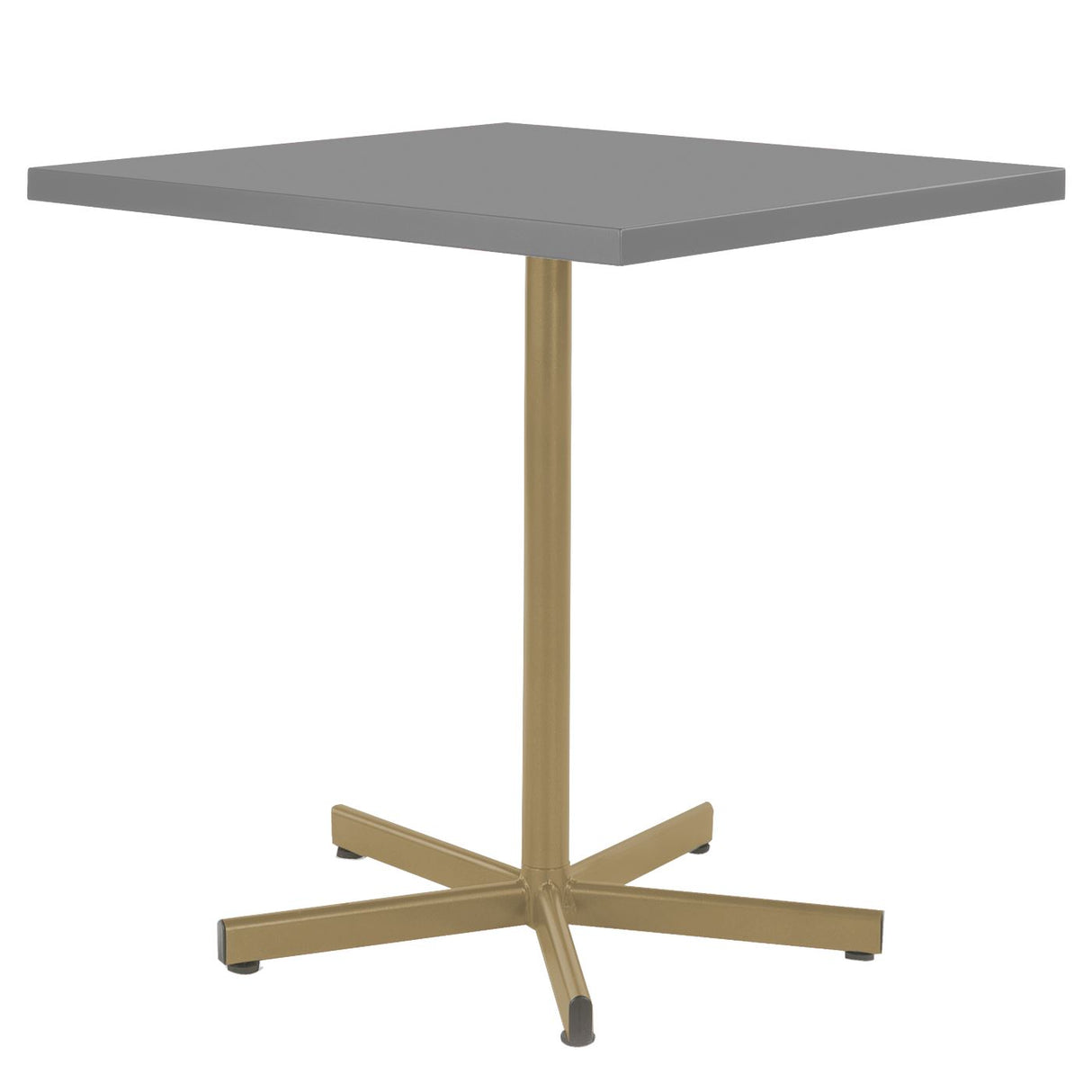 Schaffner Basic Table repas rabattable 70x70cm Marron Pastel 83 Gris Argent 78