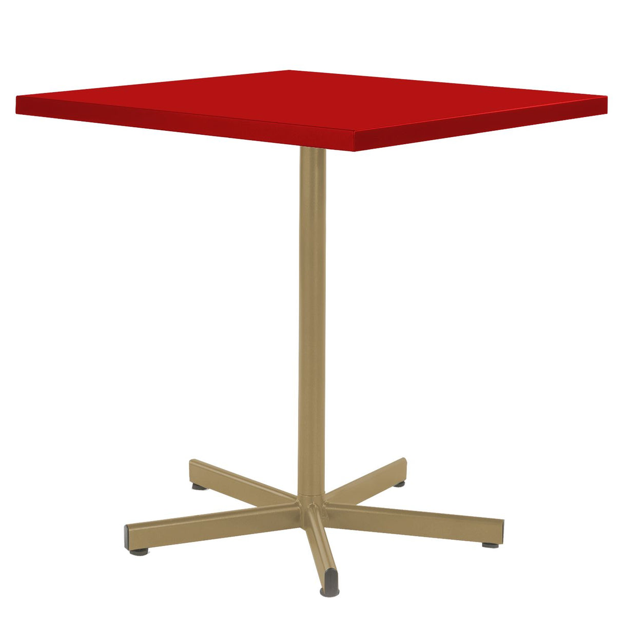 Schaffner Basic Table repas rabattable 70x70cm Marron Pastel 83 Rouge 30