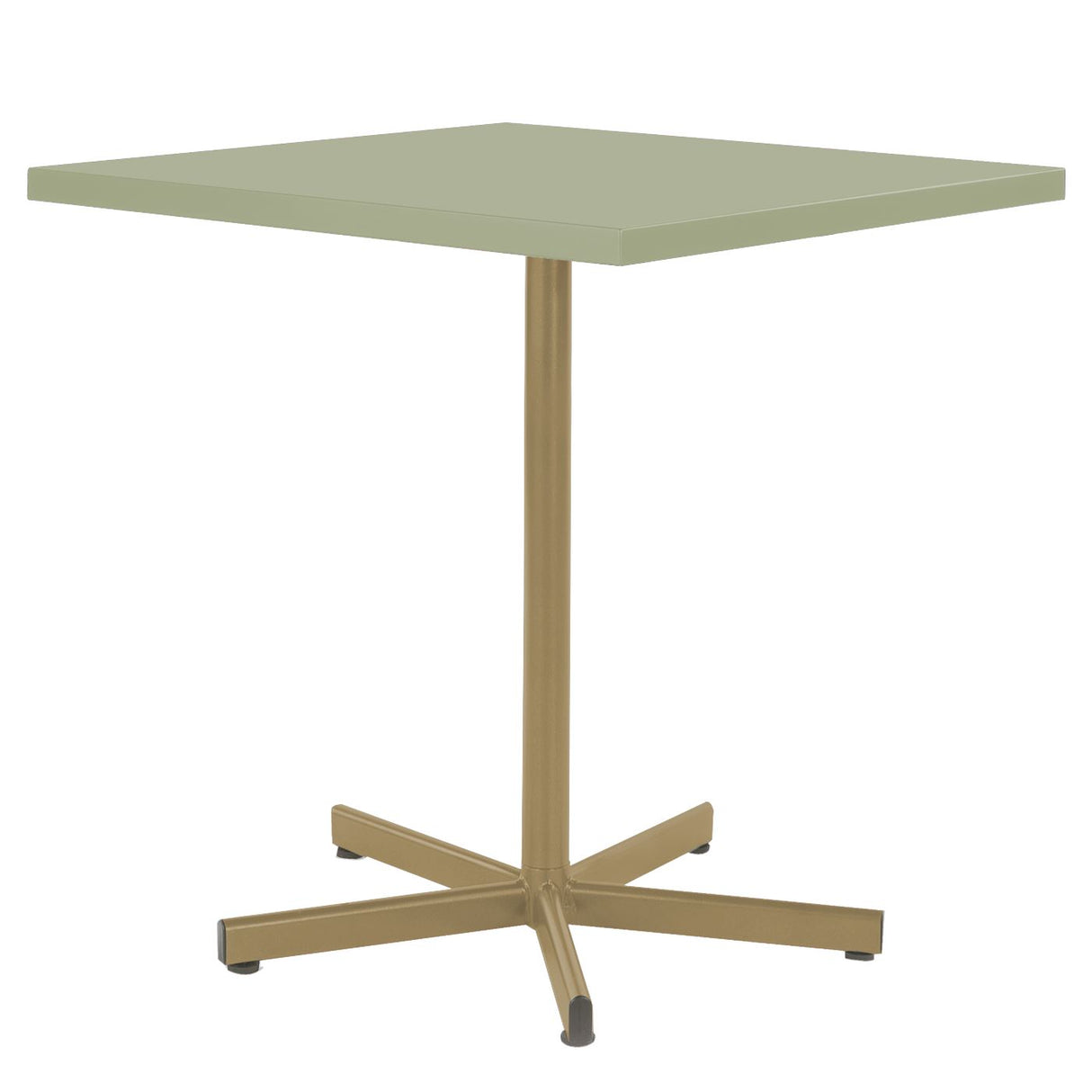 Schaffner Basic Table repas rabattable 70x70cm Marron Pastel 83 Vert Pastel 64
