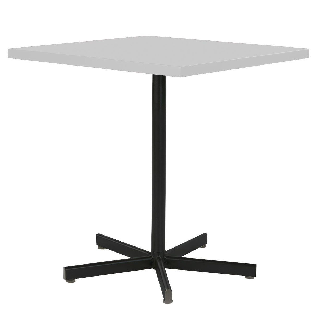 Schaffner Basic Table repas rabattable 70x70cm Noir 91 Blanc 90