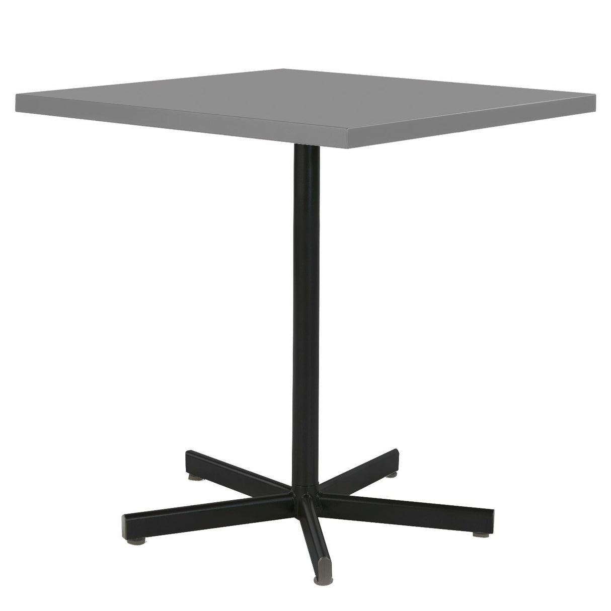 Schaffner Basic Table repas rabattable 70x70cm Noir 91 Gris Argent 78