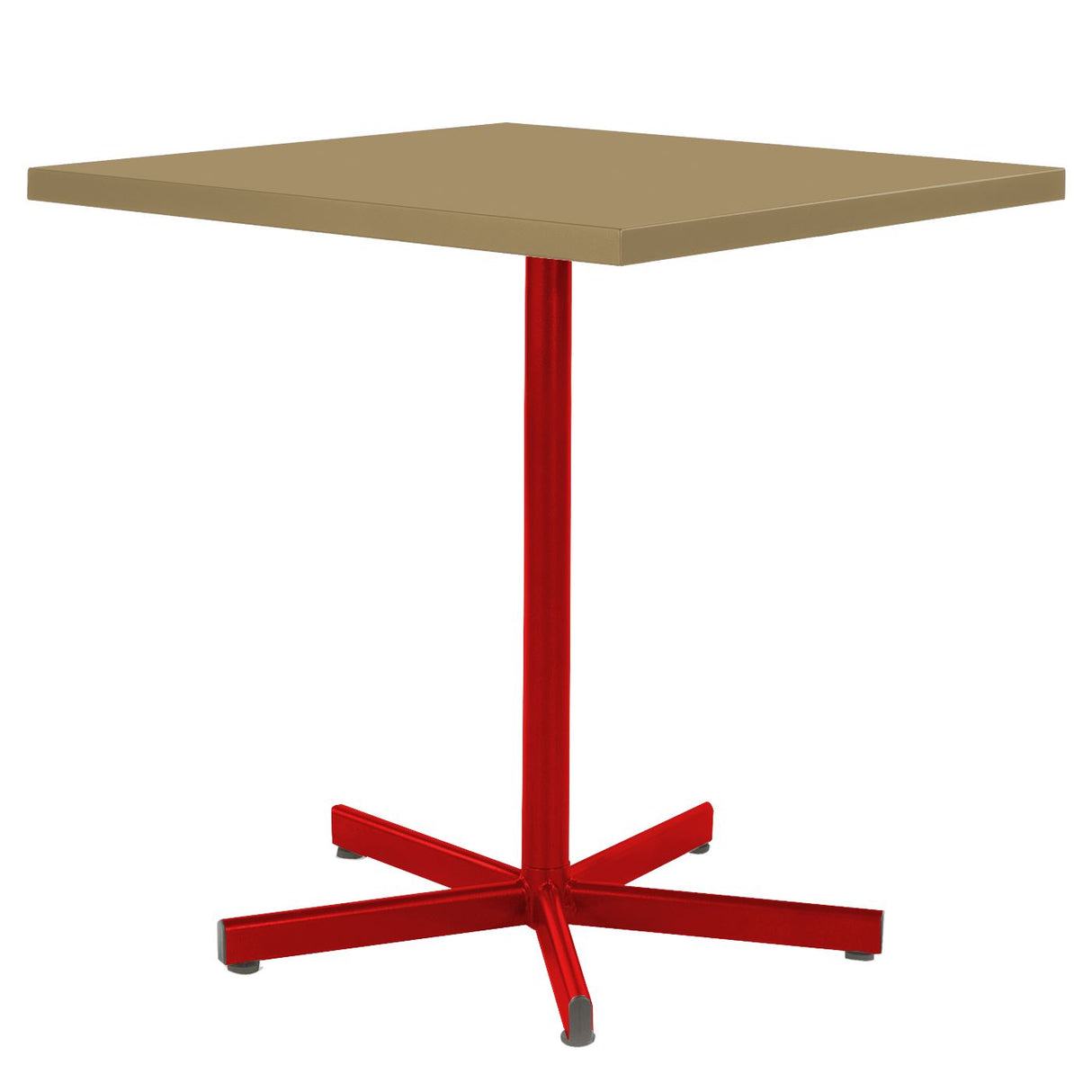 Schaffner Basic Table repas rabattable 70x70cm Rouge 30 Marron Pastel 83
