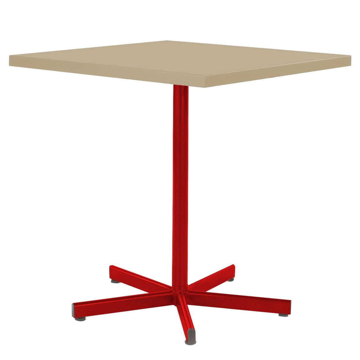 Schaffner Basic Table repas rabattable 70x70cm Rouge 30 Sable Pastel 15