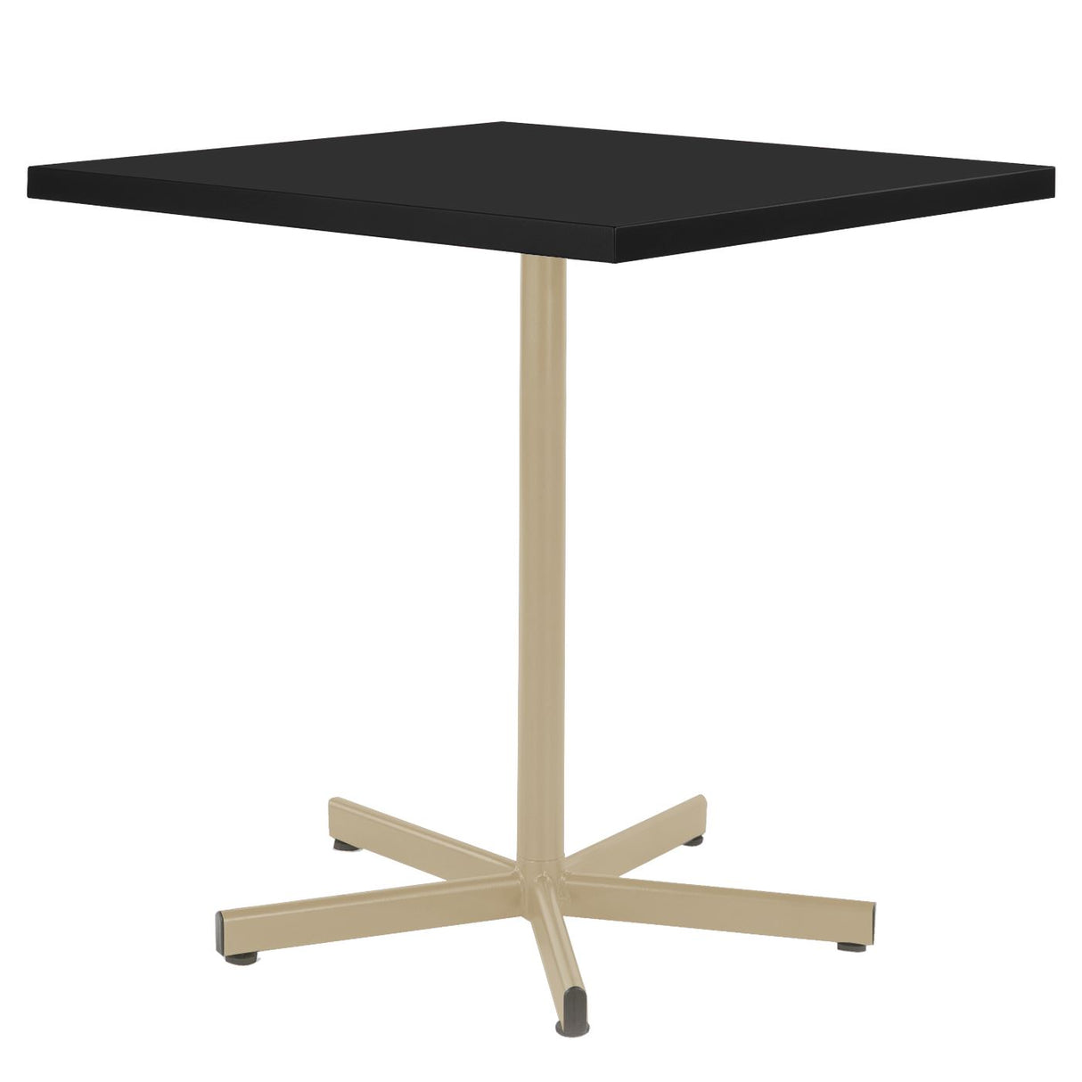 Schaffner Basic Table repas rabattable 70x70cm Sable Pastel 15 Noir 91