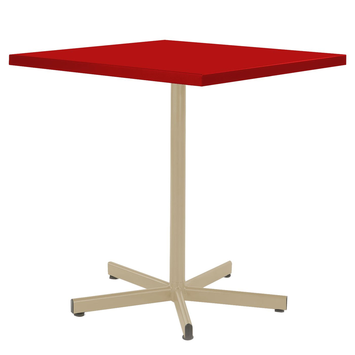 Schaffner Basic Table repas rabattable 70x70cm Sable Pastel 15 Rouge 30