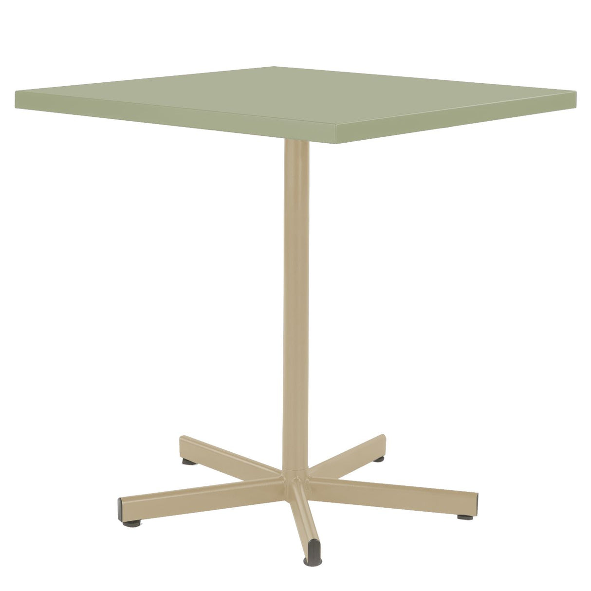 Schaffner Basic Table repas rabattable 70x70cm Sable Pastel 15 Vert Pastel 64
