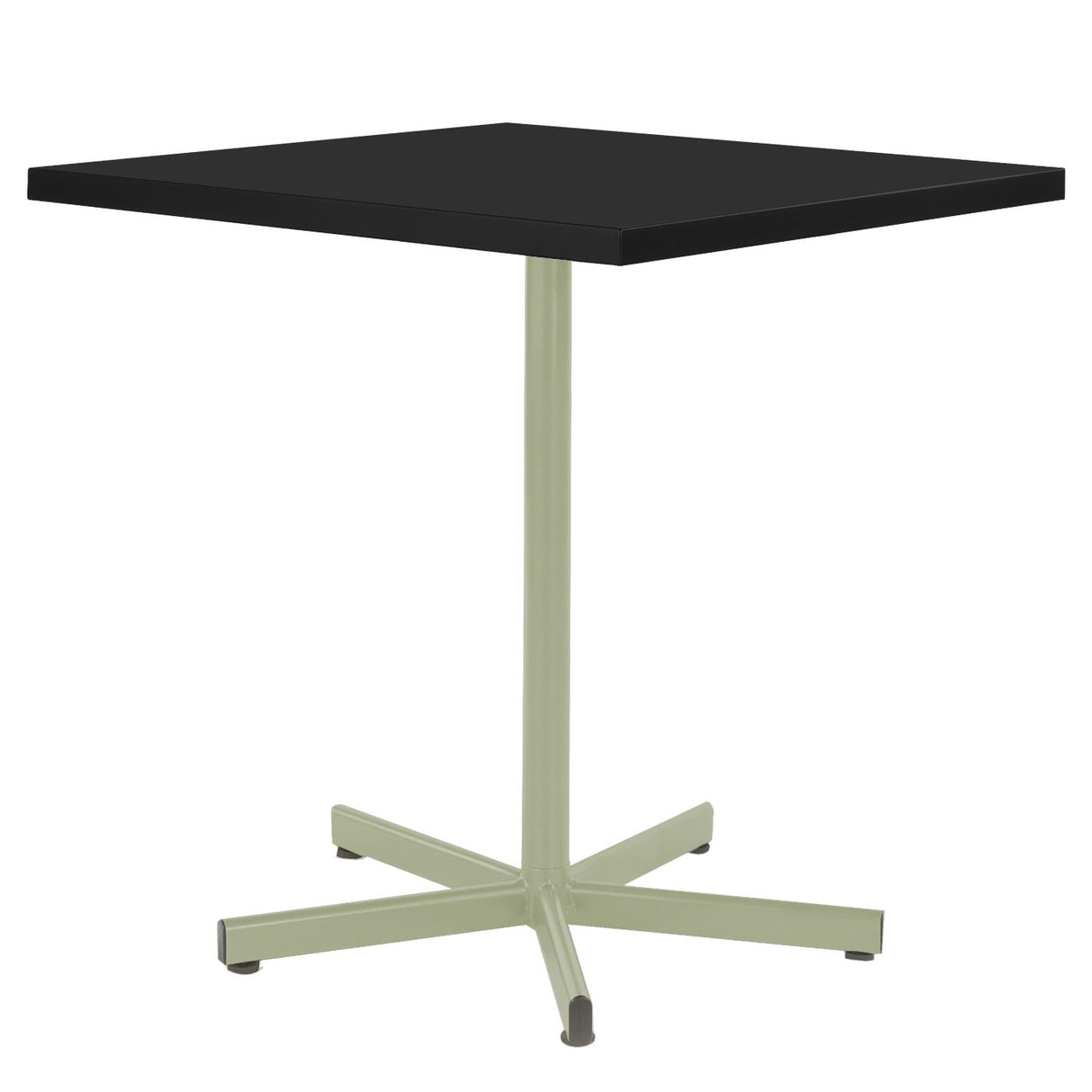 Schaffner Basic Table repas rabattable 70x70cm Vert Pastel 64 Noir 91
