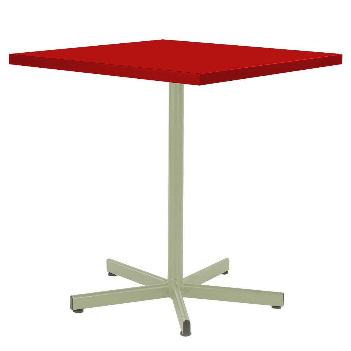 Schaffner Basic Table repas rabattable 70x70cm Vert Pastel 64 Rouge 30