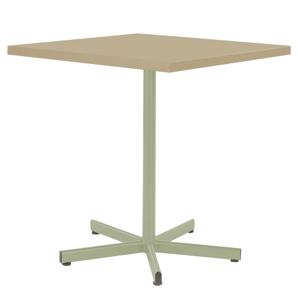 Schaffner Basic Table repas rabattable 70x70cm Vert Pastel 64 Sable Pastel 15