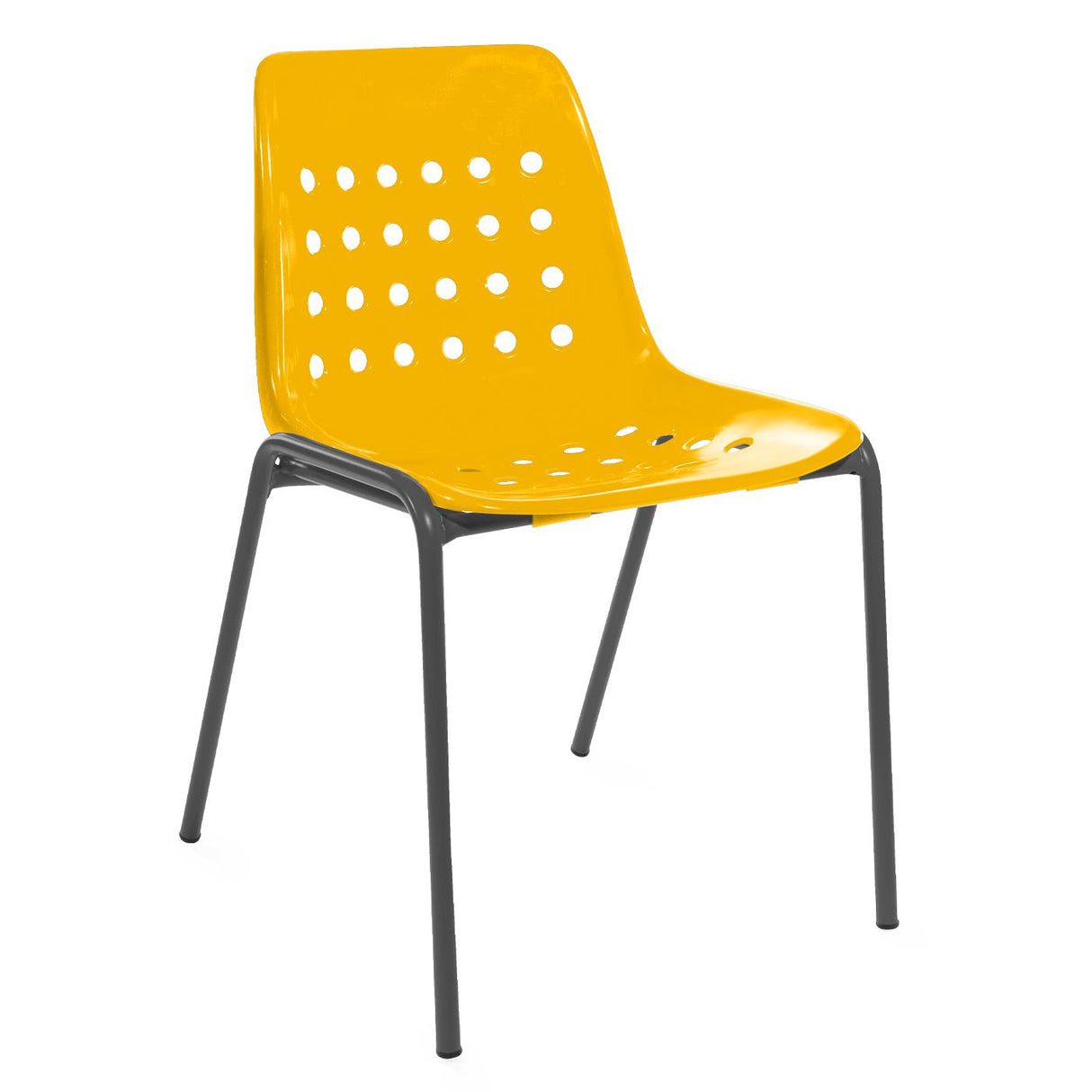 Schaffner Bermuda chaise empilable Anthracite 77 Jaune 11