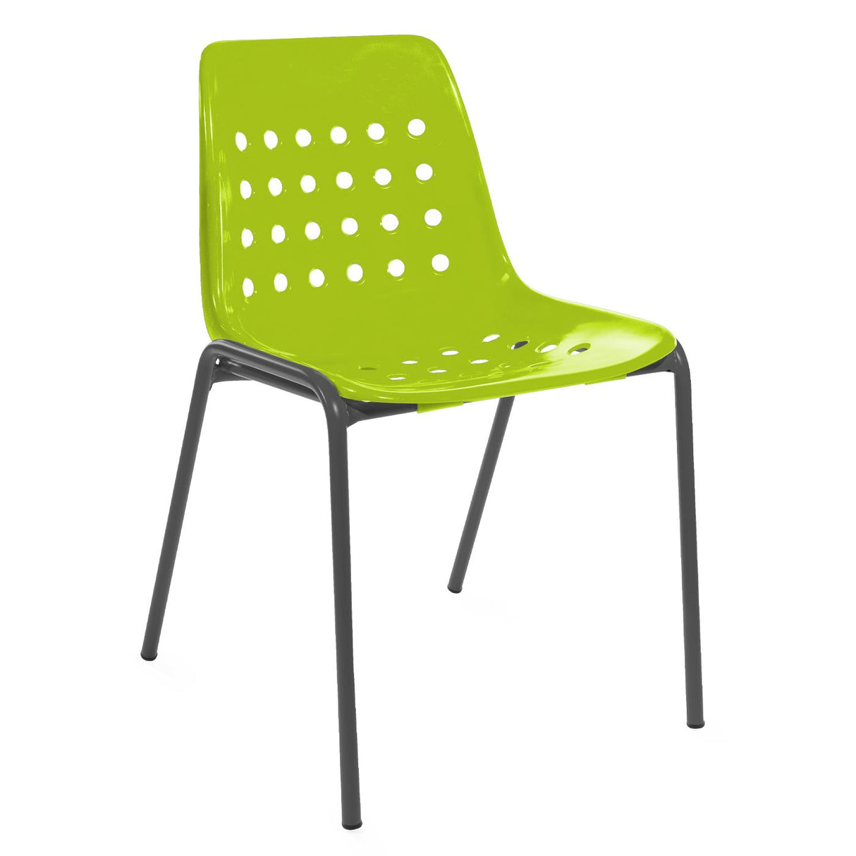 Schaffner Bermuda chaise empilable Anthracite 77 Vert Clair 63