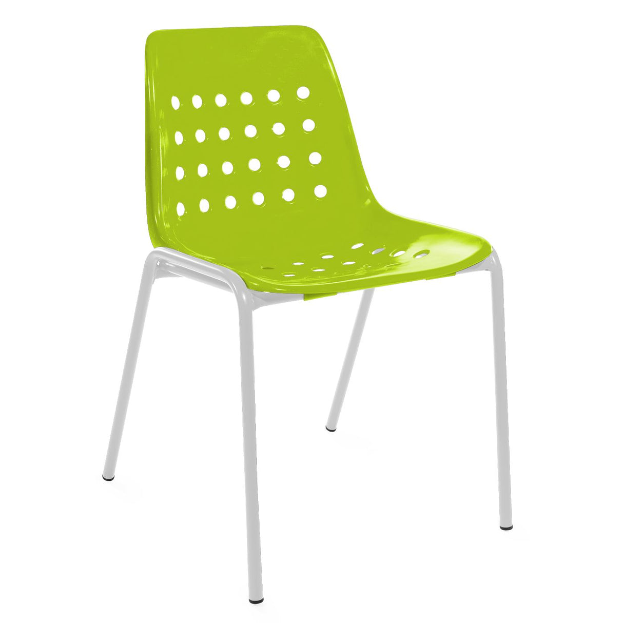 Schaffner Bermuda chaise empilable Blanc 90 Vert Clair 63