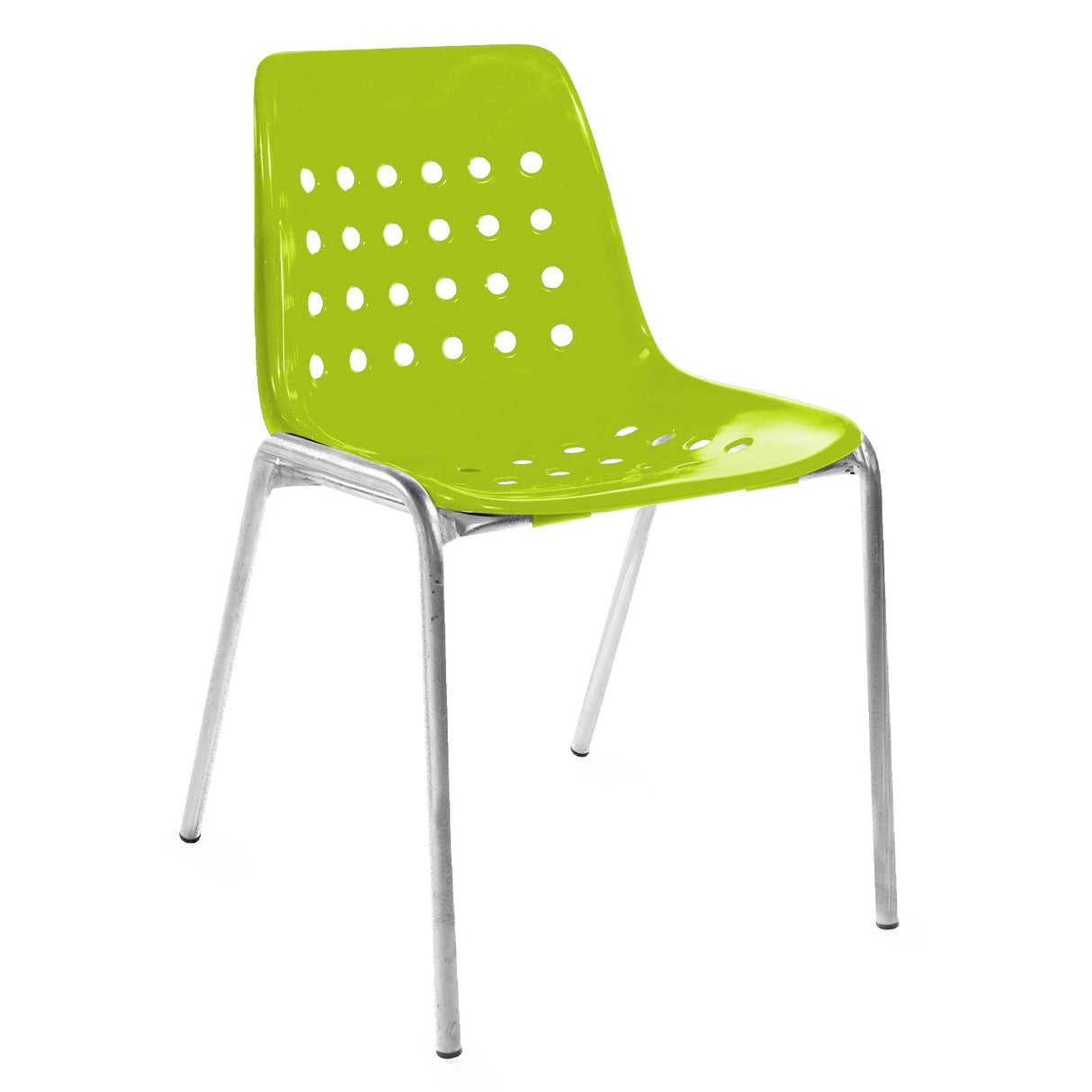 Schaffner Bermuda chaise empilable Galvanisé à chaud 02 Vert Clair 63