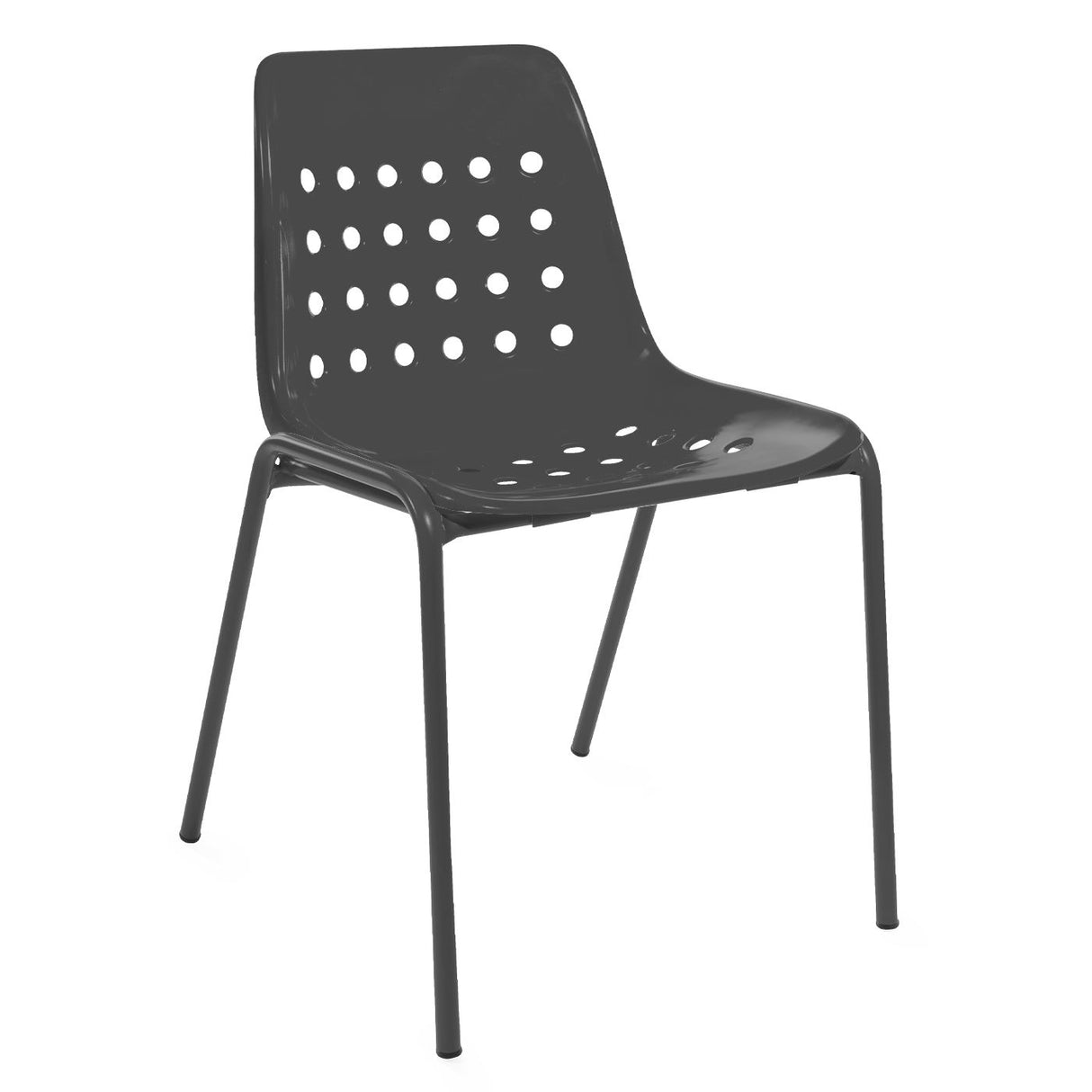 Schaffner Bermuda chaise empilable Graphite 73 Anthracite 77