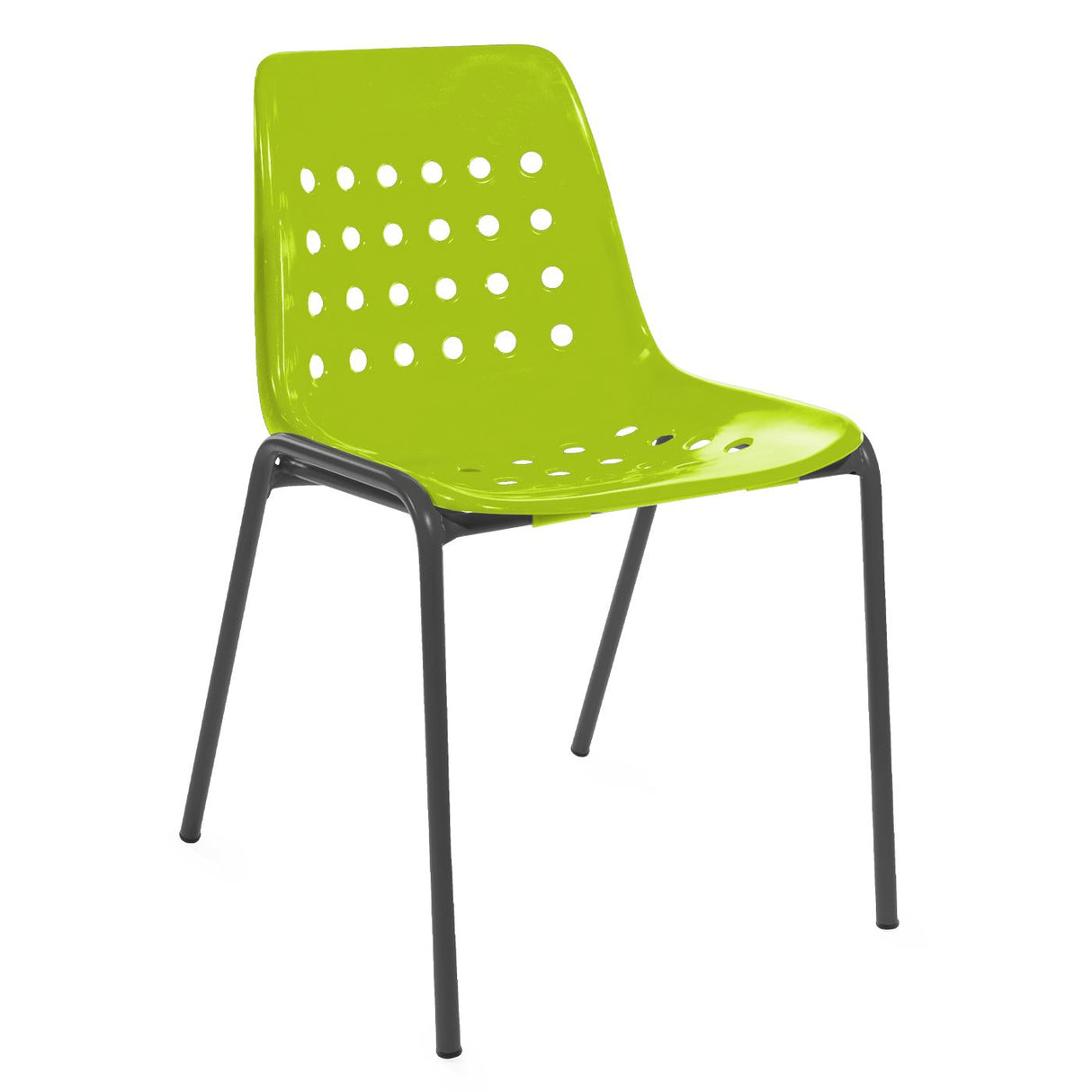 Schaffner Bermuda chaise empilable Graphite 73 Vert Clair 63